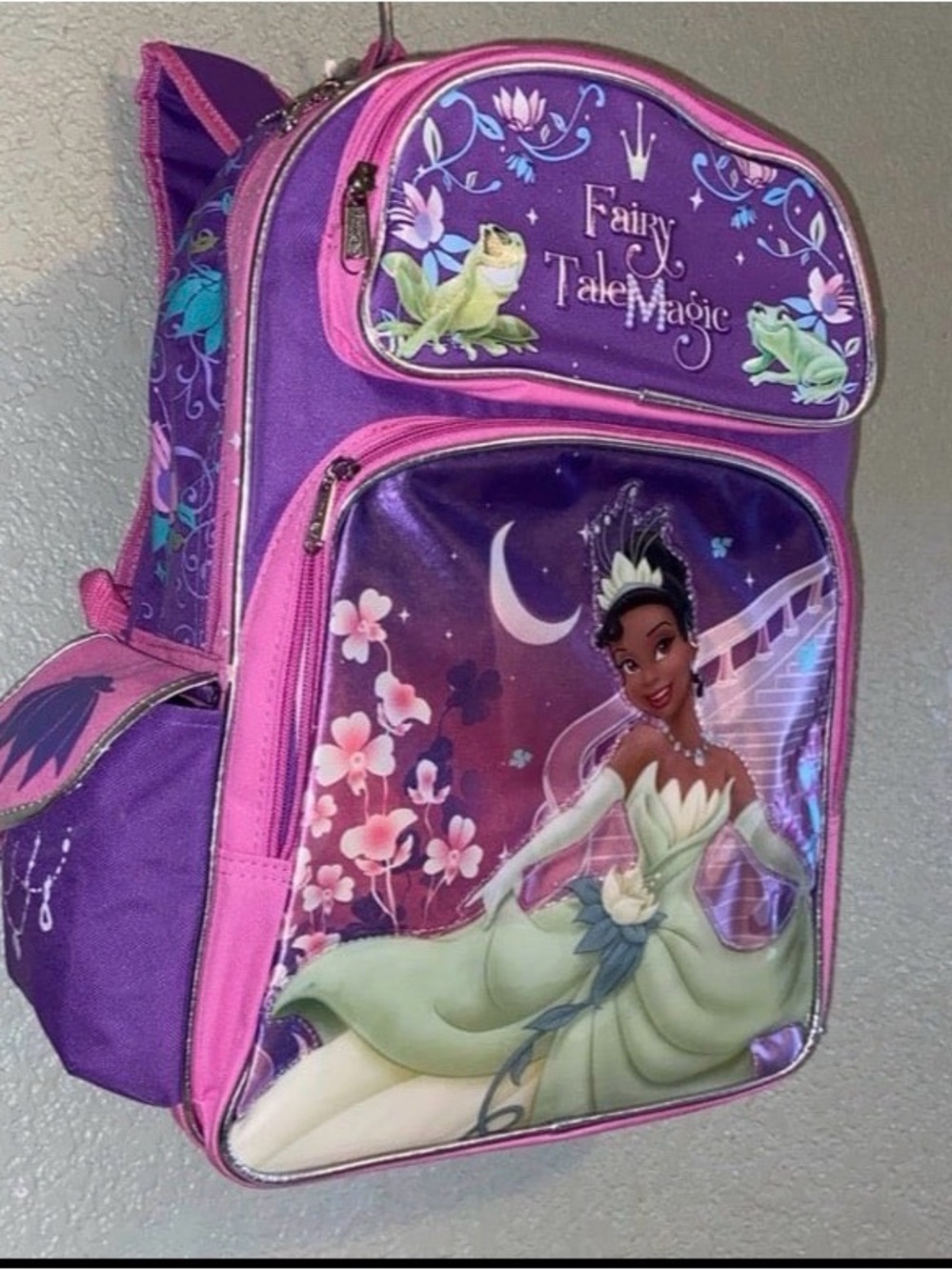 Large School Backpack Disney -Tiana- Princess And The Frog 16"Hx12”W Reinforced - Picture 2 of 5